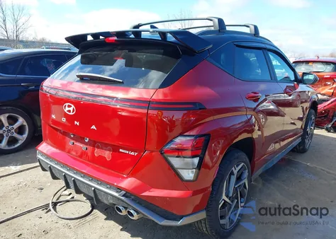 2025 Hyundai Kona N Line из США, поврежденный, VIN KM8HACA37SU210452